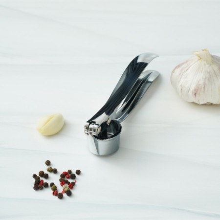 Press for garlic "Ernest", 15 cm, silver color-5