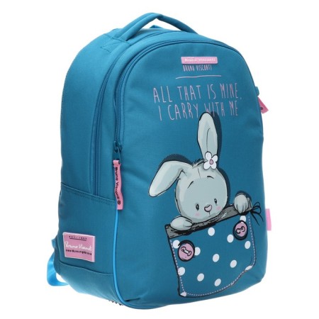 School backpack Bruno VisConti "Bunny", 42 x 31 x 14 cm, ergonomic back, pencil case as a gift-1