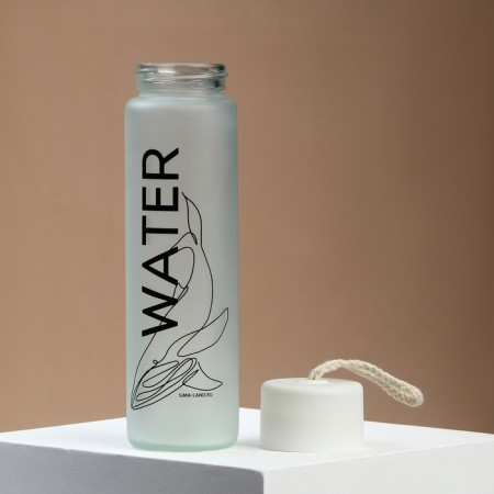 Water bottle, glass, color mix, 350 ml-15