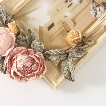 Polystone photo frame 10x15 cm "Tree peonies" 16,1x3.7x24.1 cm-2