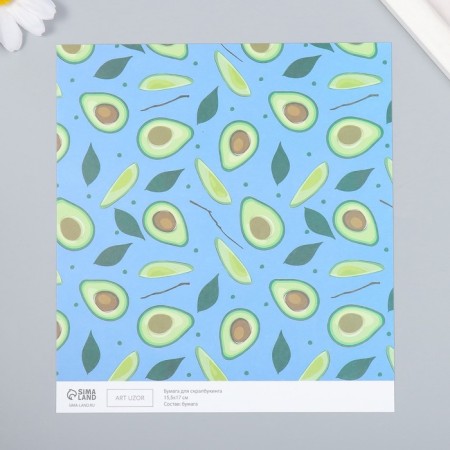Scrapbooking "Avocado" density 180 g 15.5x17 cm-1