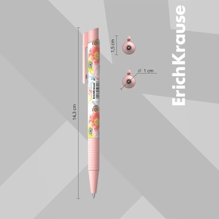 Handle Automatic Erichkrause Colortouch Flower Cocktail, Node 0.7 mm, Subtle Letter, Soft Touch case, Design case, Blue Blue-3