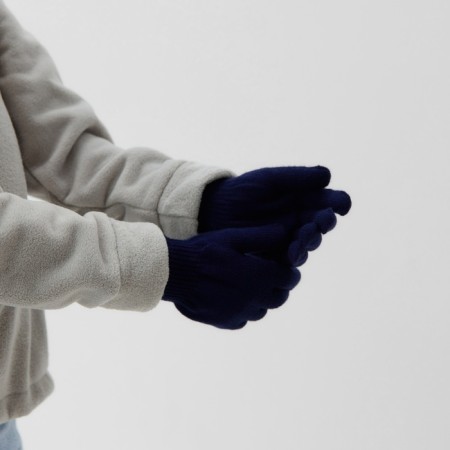 Children's gloves minku "plain", col. Blue, rr 16 (10-12 years)