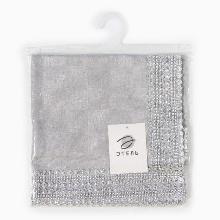 Ethel with rhinestones, 50 x 100 ± 5 cm, gray color, p/e color-7
