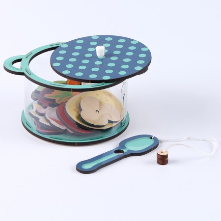 Locking game Sorter "Poster with soups"-1
