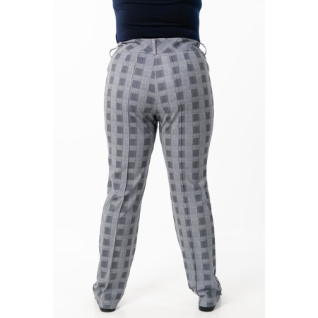 Female trousers, size 58, gray color-4