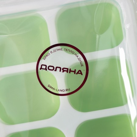Form for ice with a lid of a share, 25 × 9.5 × 2.5 cm, 14 cells (4 × 3 × 2 cm), color mix-7