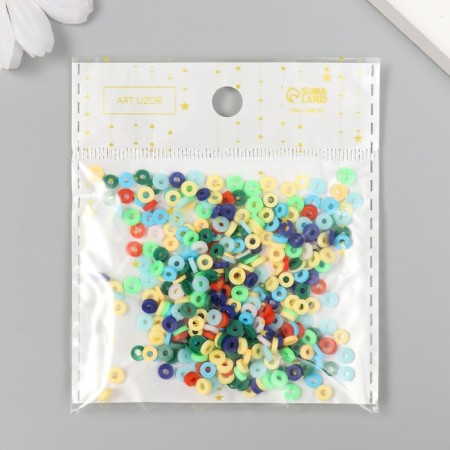 Beads for PVC Creativity "Autumn Rings" set ≈ 330 pcs 0.1x0.4x0.4 cm-3