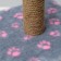 Claw "Joy" on a stand, 30 x 30 x 40 cm, jute, gray with pink paws