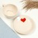 Tea couple "Elegant" 0.25l / 11x6.5cm + saucer 15cm, Valentine