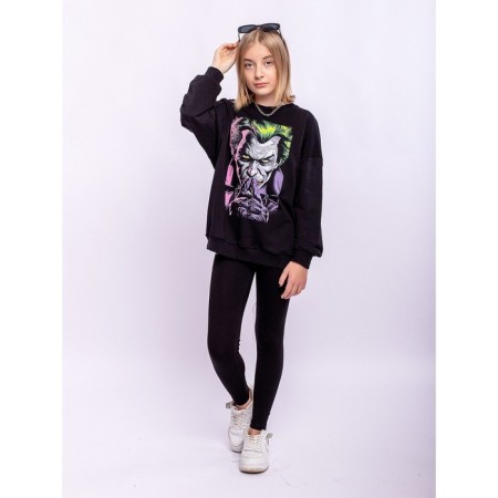 Sweatshirt for a boy, height 140 cm, black color-2