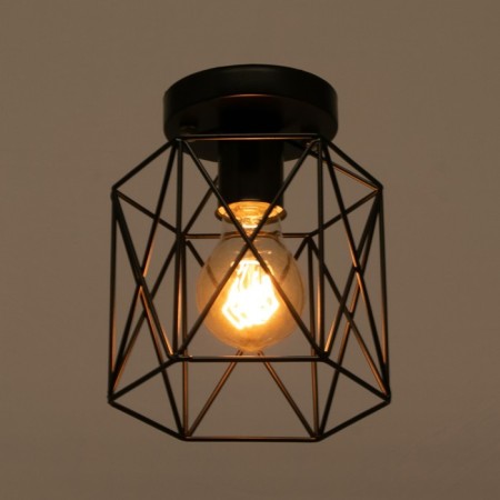 Lamp "Rectangle" 1x40W E27 Black 13x15x18 cm Bayerlux-2