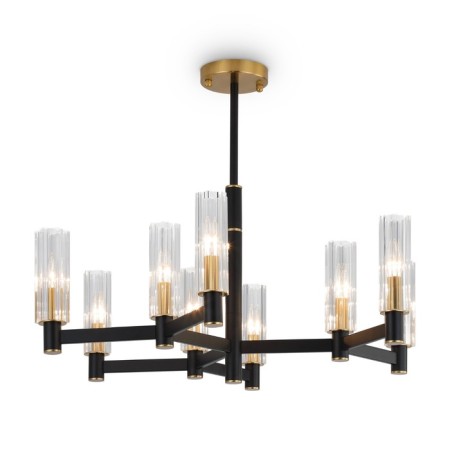 Suspended lamp Freya Fr5167PL-09B Ambra, 760x760x558 mm, E14, 9x40W, black color
