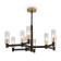 Suspended lamp Freya Fr5167PL-09B Ambra, 760x760x558 mm, E14, 9x40W, black color