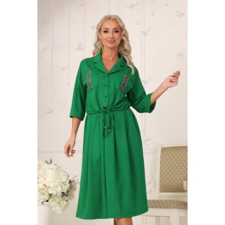Women's dress, size 42, green color-8