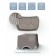 Foot stand Amarobaby Moving Up, color gray color