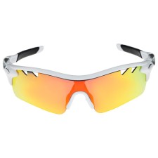 E23 bicycle glasses with interchangeable lenses in the case, white color