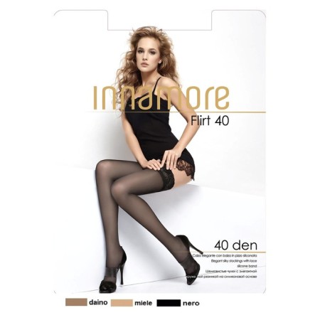 Stockings Innamore Flirt 40 den, light tan (miele), size 3-4
