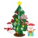 Set for creativity "Christmas tree with a snowman" adhesive decorations
