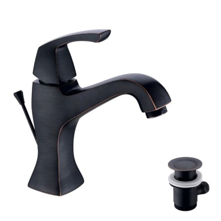 Lemark Nubira LM6206ORB shell mixer, monolithic, black bronze