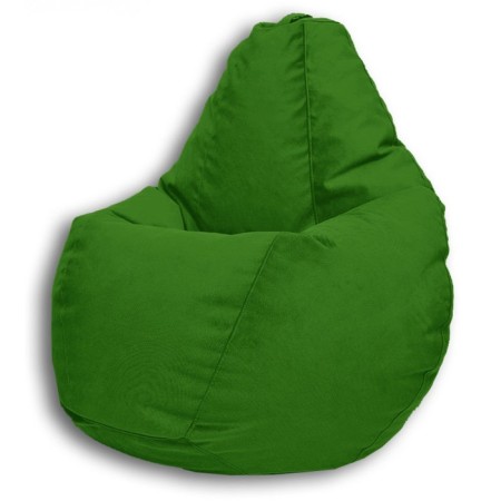 Mear-bag “Pear” Positive Real a, size m, diameter 70 cm, height 90 cm, velor, green color-1