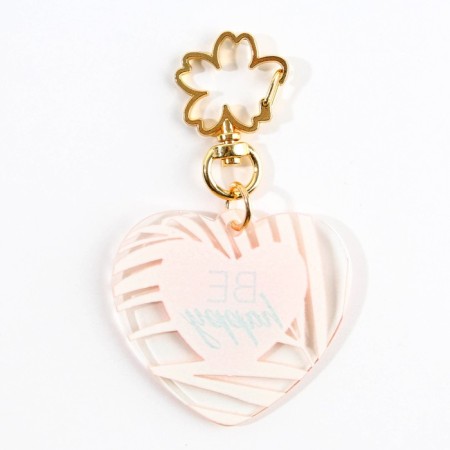 Acrylic key -keyboard "Be happy", 5 x 4.6 cm-5