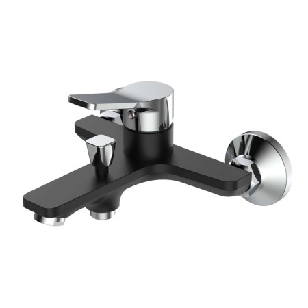 ESKO Dubai Di 54 bath mixer, with short surge, without accessories, black, chromium color 4736