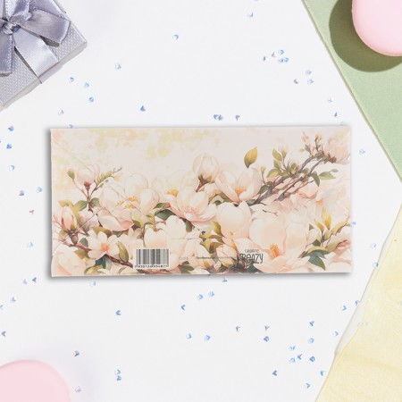 Money envelope "Congratulations!" Magnolia, 16.5 x 8 cm-2