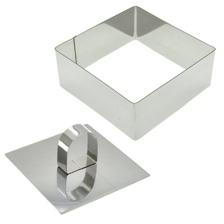 Culinary form "Square", 10x10x4 cm, with a press-1