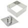 Culinary form "Square", 10x10x4 cm, with a press