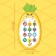 Musical phone "Pineapple", light, sound, color yellow