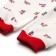 Kit for children (longshit, trousers), white/red color, height 80 cm