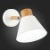 Wall lamp EVOLUCE. Sle103701-01. BUVE. 1x60 watts, E27, 16x18 cm, color light wood, white