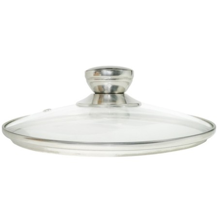 Glass cover Panairo Chrome, with a lid, d = 28 cm-3
