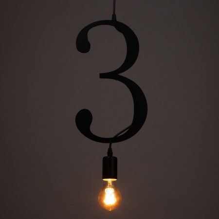Bayerlux lamp "Figure 3" E27 40W black 35x19 cm-3