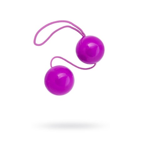 Toyfa vaginal balls, ABS plastic, purple, 20.5 cm, D = 3 cm