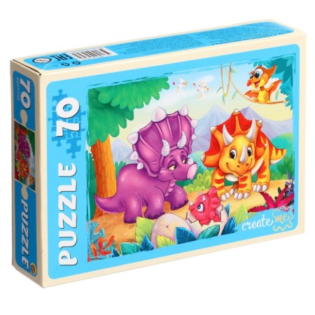 Puzzle "World of Dinosaurs" No. 45, 70 elements