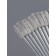 Brushes for eyebrows and eyelashes, set - 10 pcs, 9.5 cm, transparent color