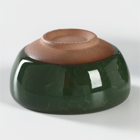 A set for the tea ceremony ceramic "lunar stone", 7 objects: kettle 150 ml, 6 PIAL 50 ml, green color-8