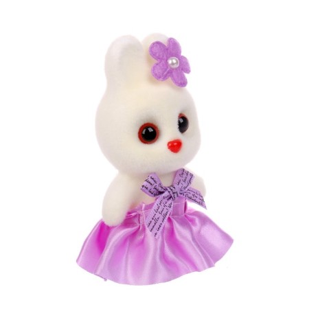 A toy of foam "Bunny with a flower", 13 cm-2