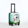 Small 18 suitcase, lightning department, 4 wheels, turquoise color