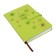 The diary is notathered, A5, 140l, cage, region, with a refrain, flowers, green