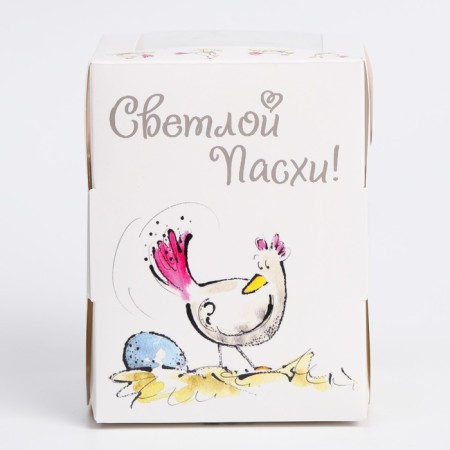 Easter box with the window "Kurochka", 12.5 x 9.5 x 9.5 cm-2