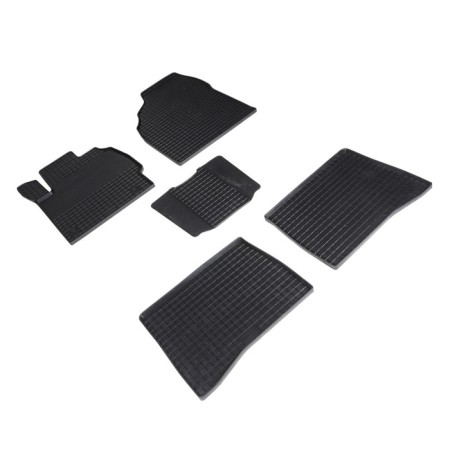 Rubber “grid rugs” in the cabin for Toyota Prius III (XW30 Right Cap) 2009-2015