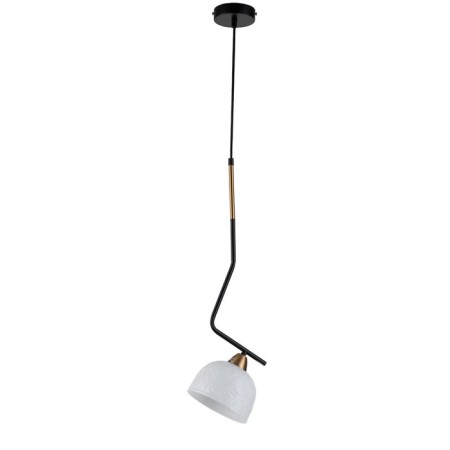Suspended indigo lamp, 10005/1p Black. 1x40W, e27, 200x150x655/2190 mm, white color-1