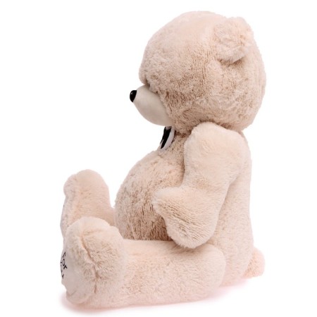 Soft toy "Grandfather Bear", beige color, 130 cm-3