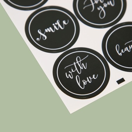 Stickers for gifts and colors "Happiness", 16 x 9 cm-2
