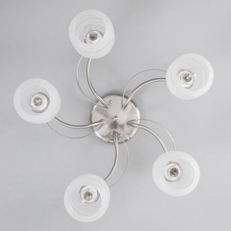 Cell chandelier Betty 5x40W E14 chrome 54x54x29 cm-3