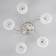 Cell chandelier Betty 5x40W E14 chrome 54x54x29 cm