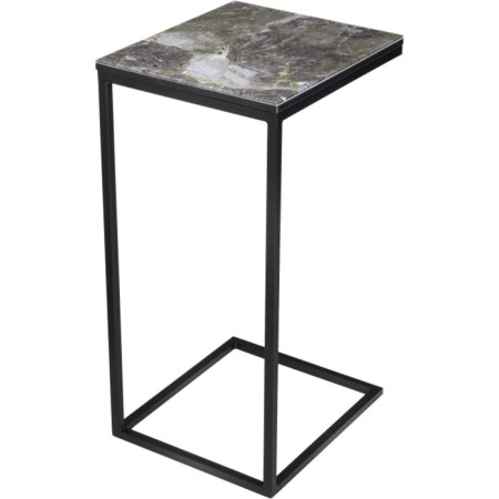 Coffee table Hercules metal, royal marble/black 30x34x62 cm-1